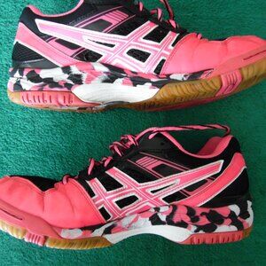 asics womens size 11.5 pink running training shoes 11 1/2